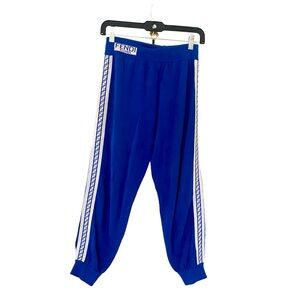 Fendi blue zucca logo track pants